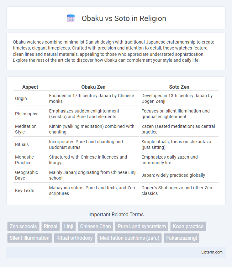 Soto vs Obaku in Religion - What is The Difference?