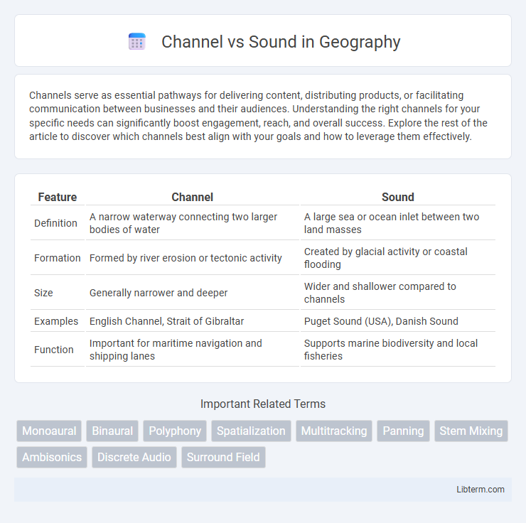 Sound vs Channel in Geography - What is The Difference?