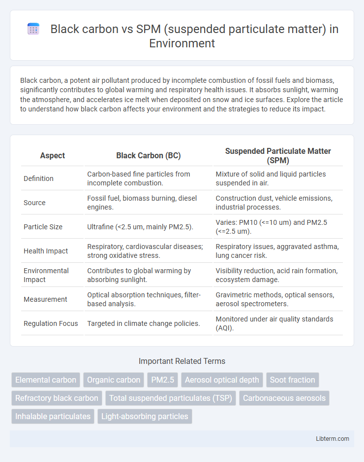 SPM (suspended particulate matter) vs Black carbon in Environment - What is The Difference?