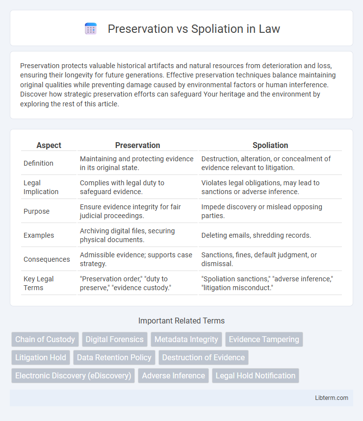 Spoliation vs Preservation in Law - What is The Difference?