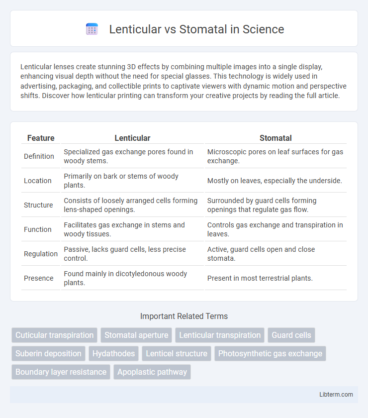 Stomatal vs Lenticular in Science - What is The Difference?