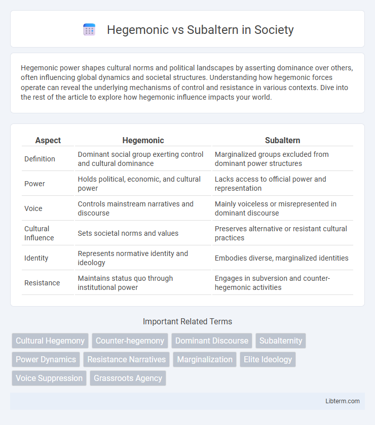 Subaltern vs Hegemonic in Society - What is The Difference?