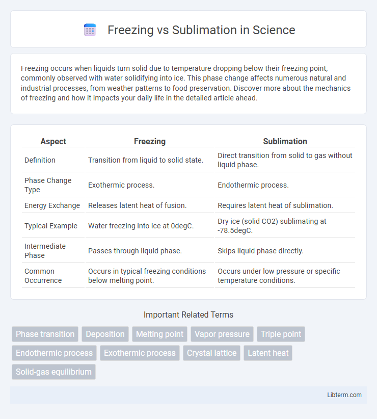 Sublimation vs Freezing in Science - What is The Difference?