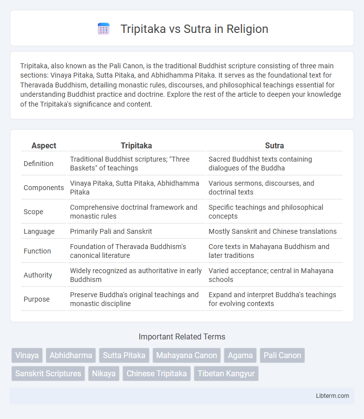 Sutra vs Tripitaka in Religion - What is The Difference?