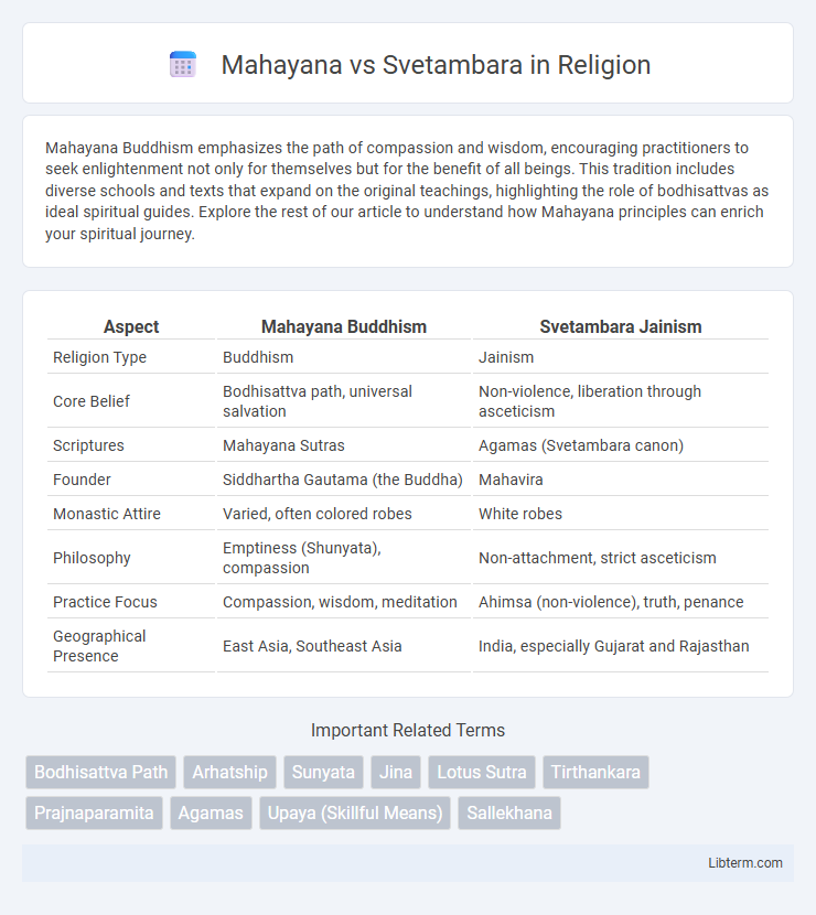 Svetambara vs Mahayana in Religion - What is The Difference?