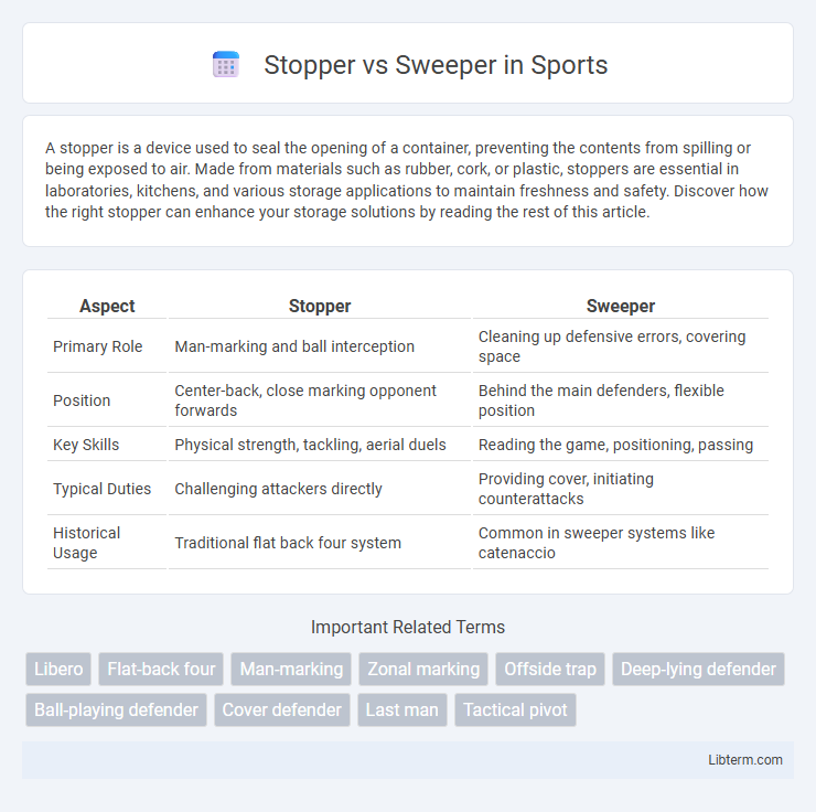 Sweeper vs Stopper in Sports - What is The Difference?