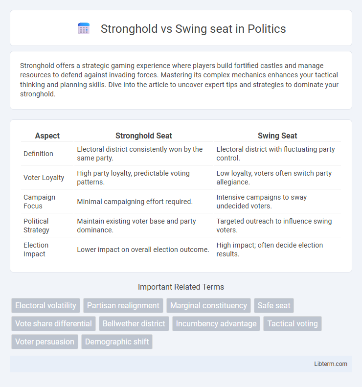 Swing seat vs Stronghold in Politics - What is The Difference?