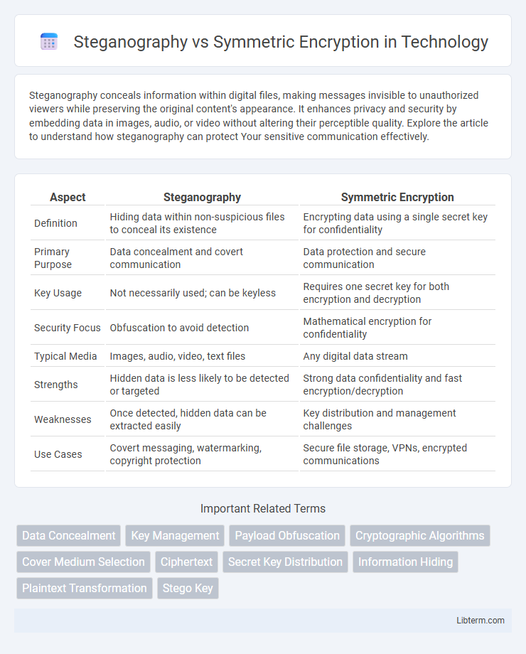 Symmetric Encryption vs Steganography in Technology - What is The Difference?