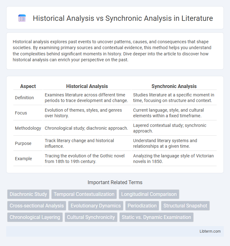 Synchronic Analysis vs Historical Analysis in Literature - What is The Difference?