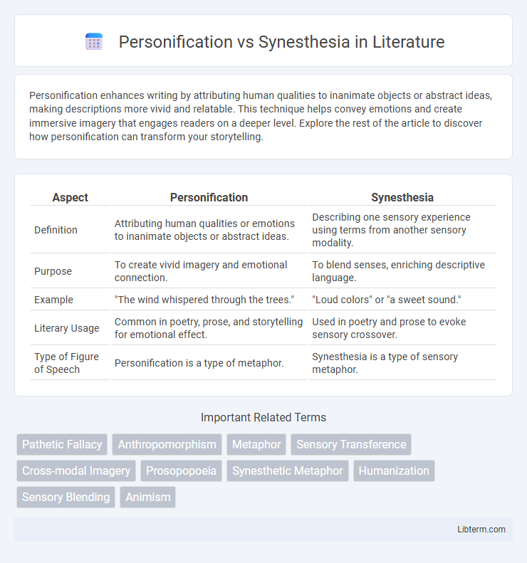 Synesthesia vs Personification in Literature - What is The Difference?
