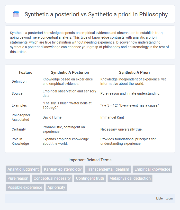 Synthetic a priori vs Synthetic a posteriori in Philosophy - What is The Difference?