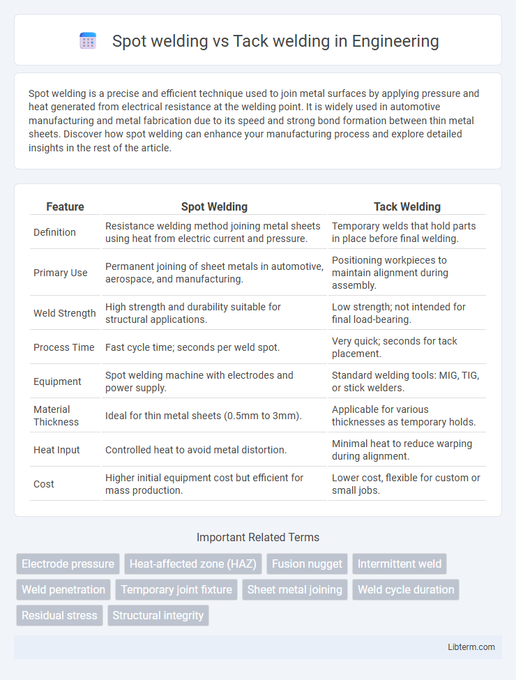 Tack welding vs Spot welding in Engineering - What is The Difference?
