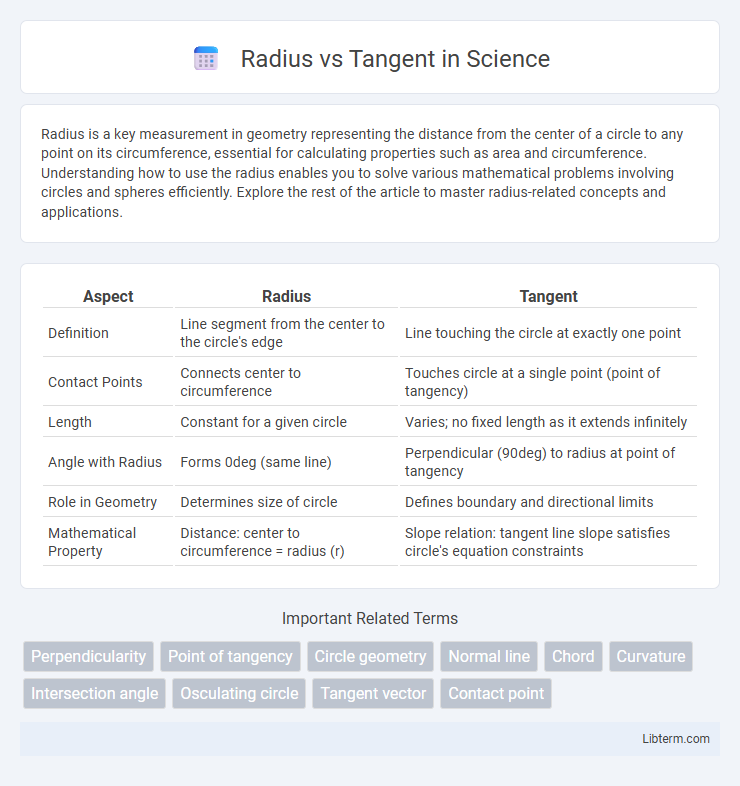 Tangent vs Radius in Science - What is The Difference?