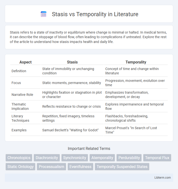 Temporality vs Stasis in Literature - What is The Difference?
