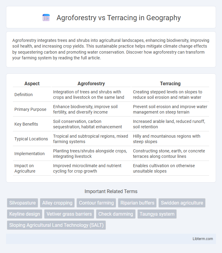 Terracing vs Agroforestry in Geography - What is The Difference?