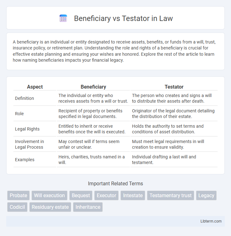Testator vs Beneficiary in Law - What is The Difference?