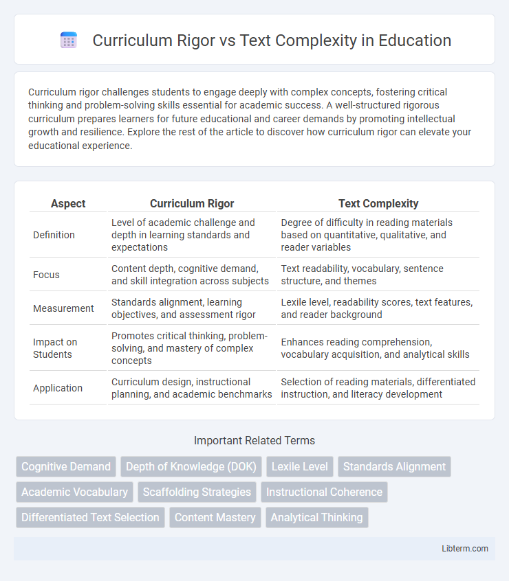 Text Complexity vs Curriculum Rigor in Education - What is The Difference?