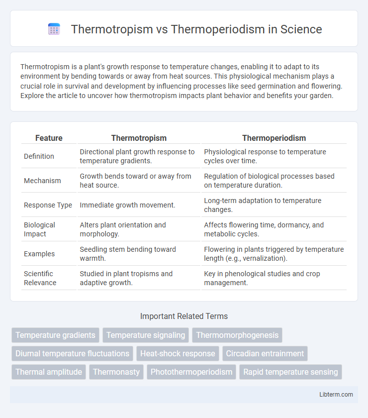 Thermoperiodism vs Thermotropism in Science - What is The Difference?