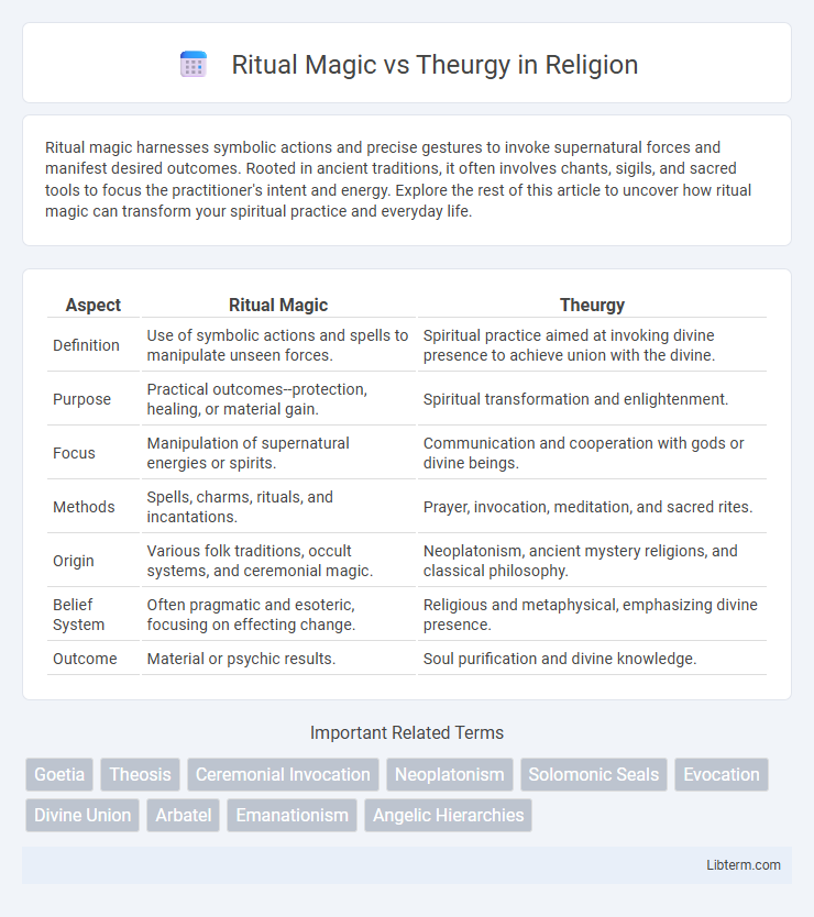 Theurgy vs Ritual Magic in Religion - What is The Difference?