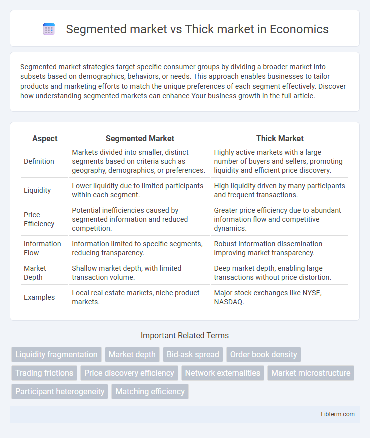 Thick market vs Segmented market in Economics - What is The Difference?