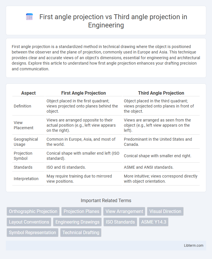Third angle projection vs First angle projection in Engineering - What is The Difference?