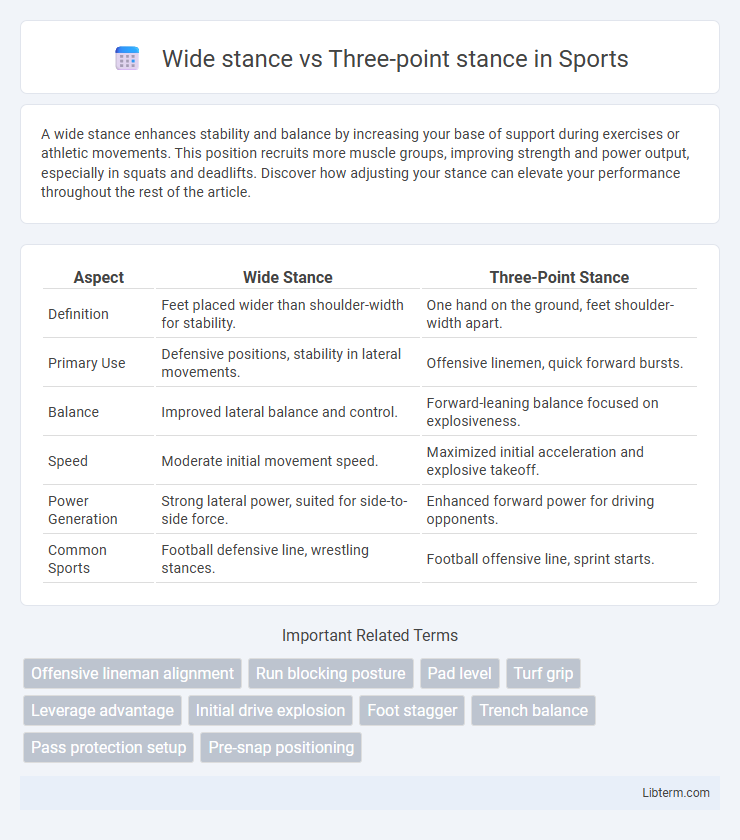 Three-point stance vs Wide stance in Sports - What is The Difference?