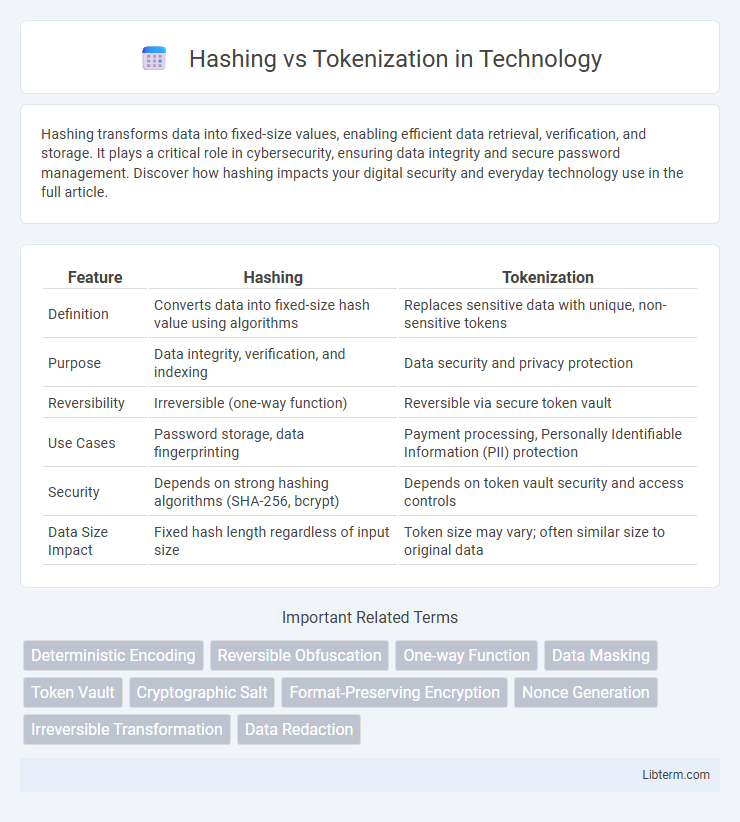 Tokenization vs Hashing in Technology - What is The Difference?