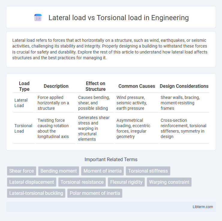 Torsional load vs Lateral load in Engineering - What is The Difference?