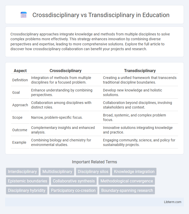 Transdisciplinary vs Crossdisciplinary in Education - What is The Difference?