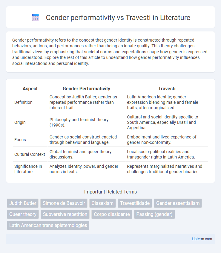 Travesti vs Gender performativity in Literature - What is The Difference?