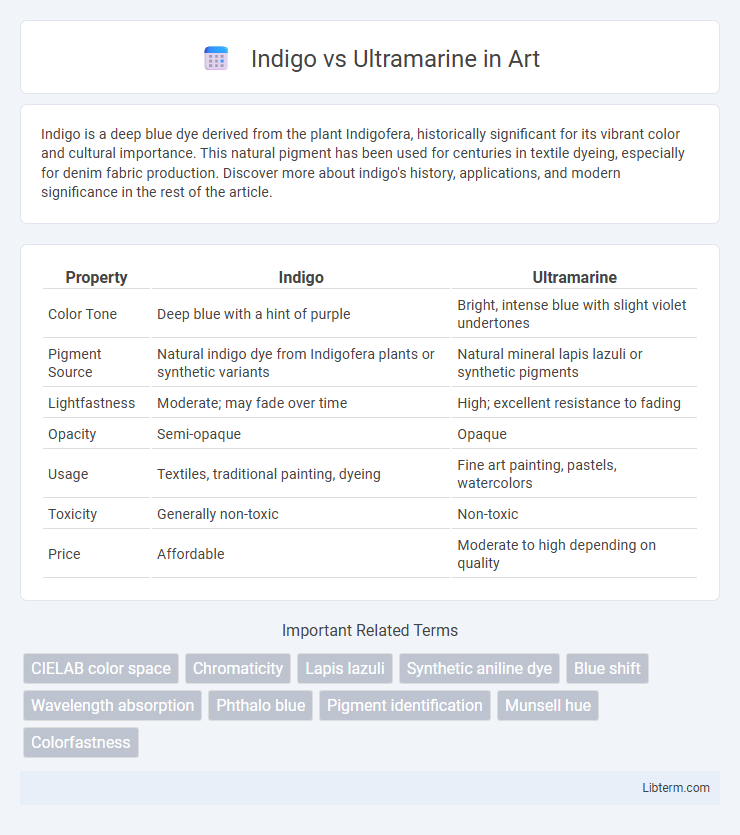 Ultramarine vs Indigo in Art - What is The Difference?