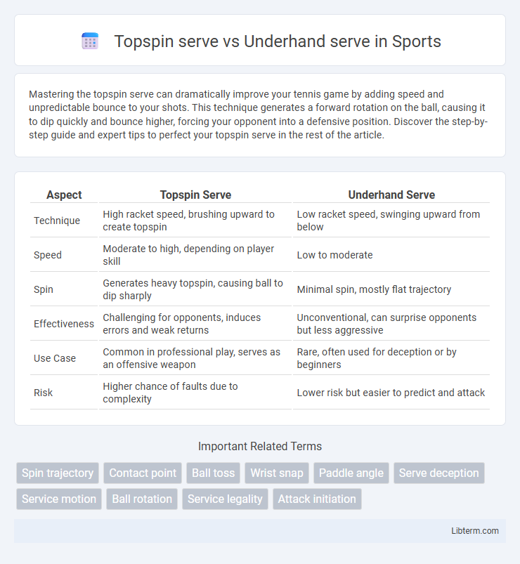 Underhand serve vs Topspin serve in Sports - What is The Difference?