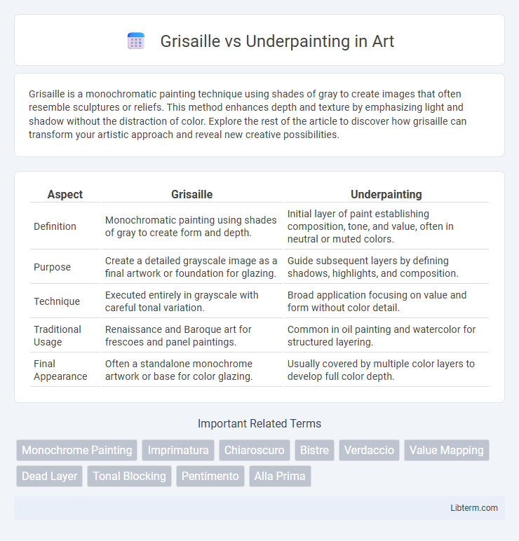 Underpainting vs Grisaille in Art - What is The Difference?