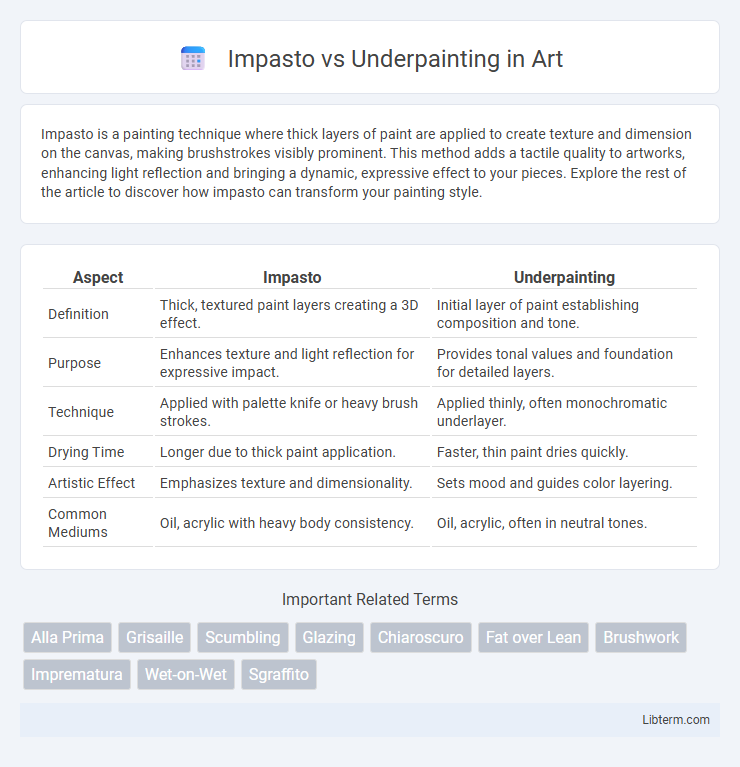 Underpainting vs Impasto in Art - What is The Difference?