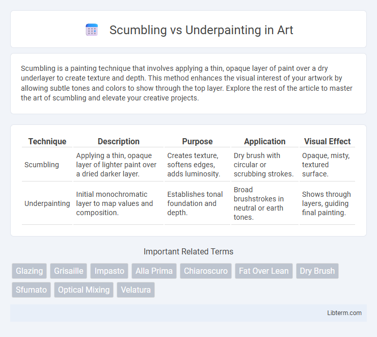 Underpainting vs Scumbling in Art - What is The Difference?
