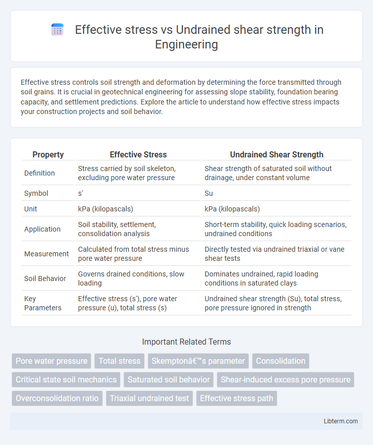 Undrained shear strength vs Effective stress in Engineering - What is The Difference?