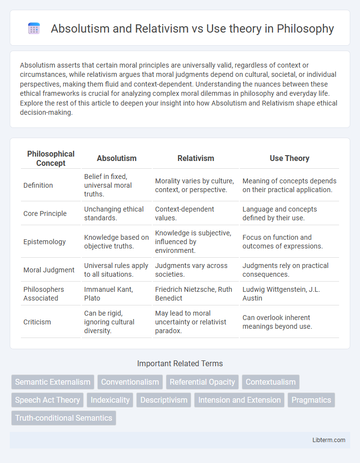 Use theory vs Absolutism and Relativism in Philosophy - What is The Difference?