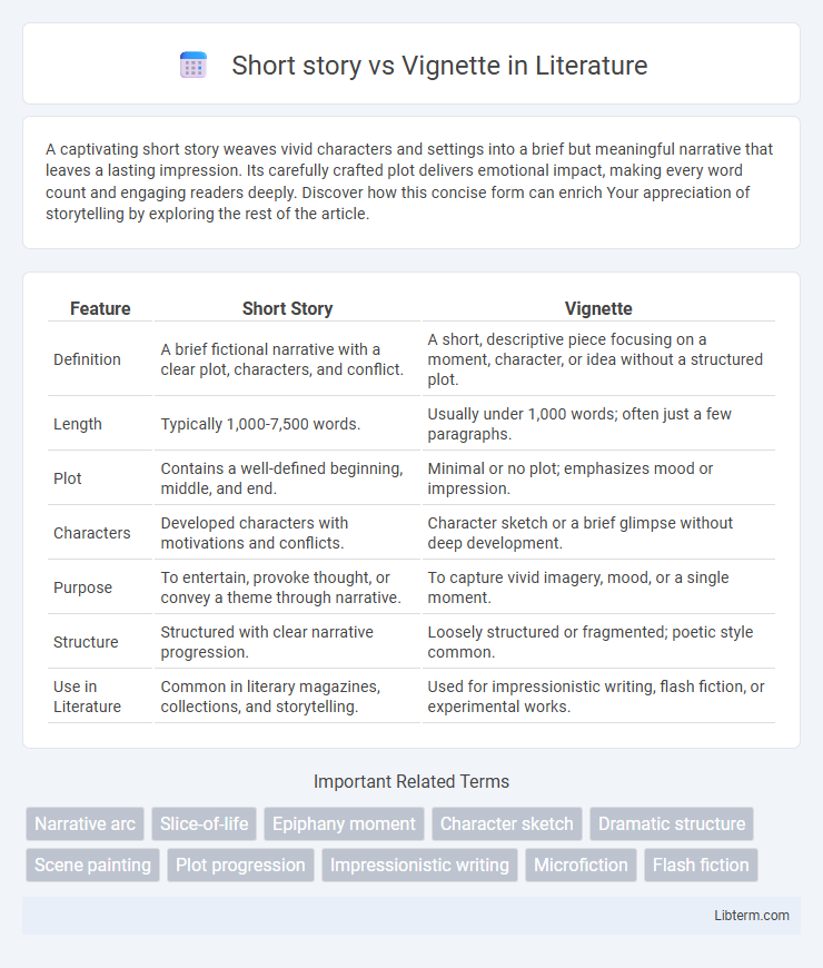 Vignette vs Short story in Literature - What is The Difference?