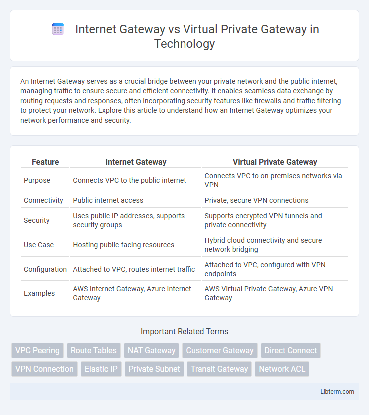 Virtual Private Gateway vs Internet Gateway in Technology - What is The Difference?