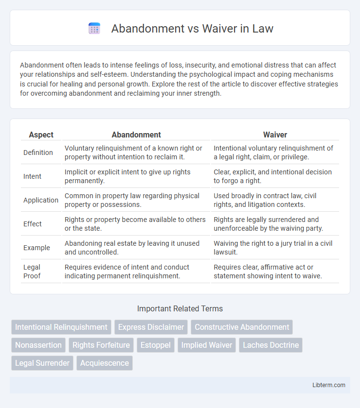 Waiver vs Abandonment in Law - What is The Difference?
