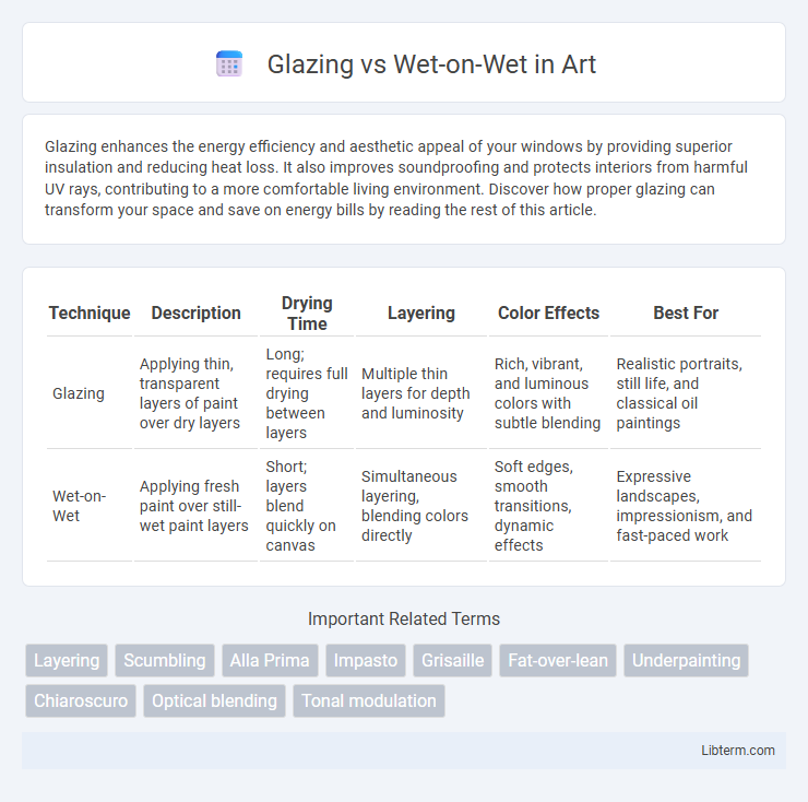 Wet-on-Wet vs Glazing in Art - What is The Difference?