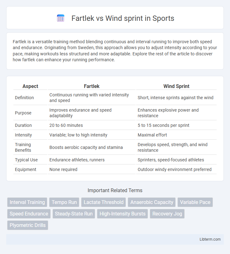 Wind sprint vs Fartlek in Sports - What is The Difference?