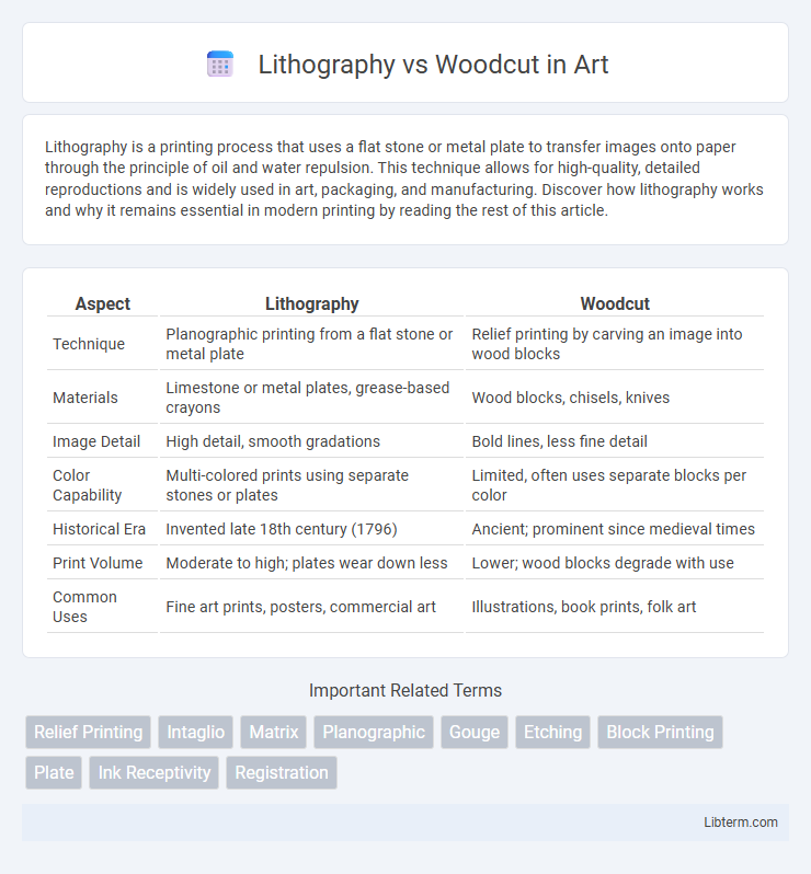 Woodcut vs Lithography in Art - What is The Difference?