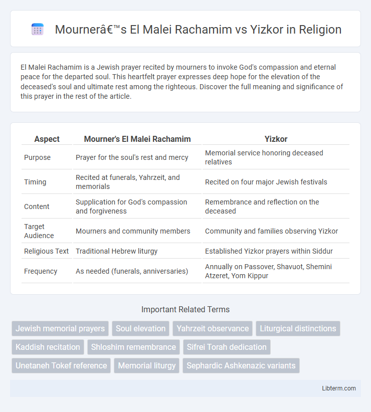 Yizkor vs Mourner’s El Malei Rachamim in Religion - What is The Difference?