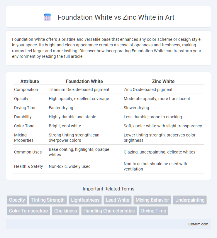 Zinc White vs Foundation White in Art - What is The Difference?