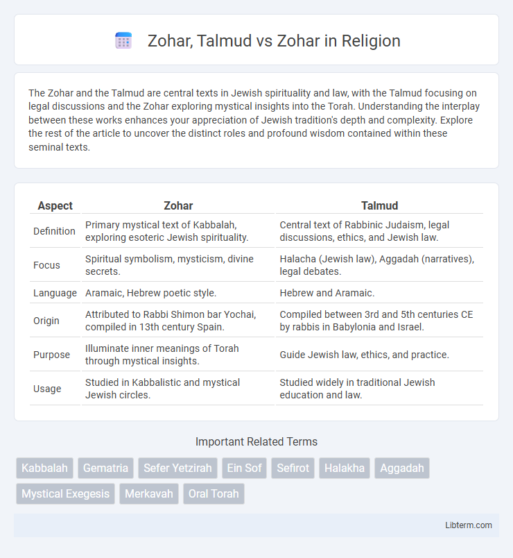 Zohar vs Zohar, Talmud in Religion - What is The Difference?