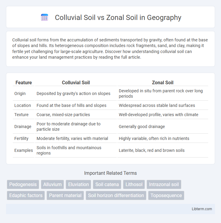 Zonal Soil vs Colluvial Soil in Geography - What is The Difference?