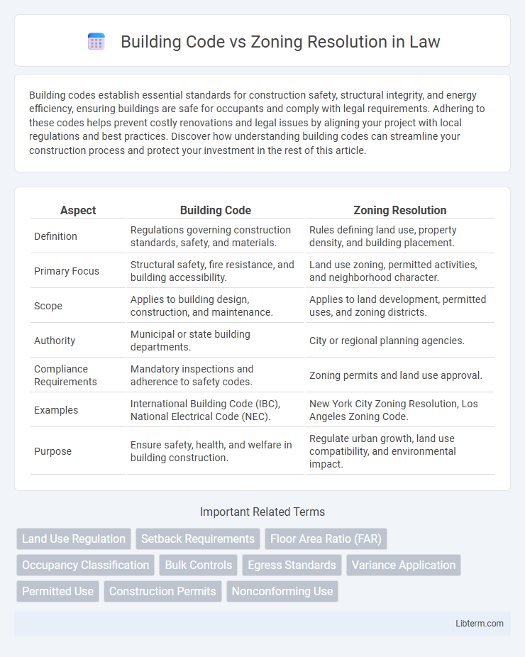 Zoning Resolution vs Building Code in Law - What is The Difference?
